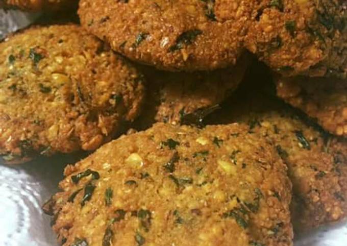 Steps to Prepare Speedy Palak Chana Dal Kebabs