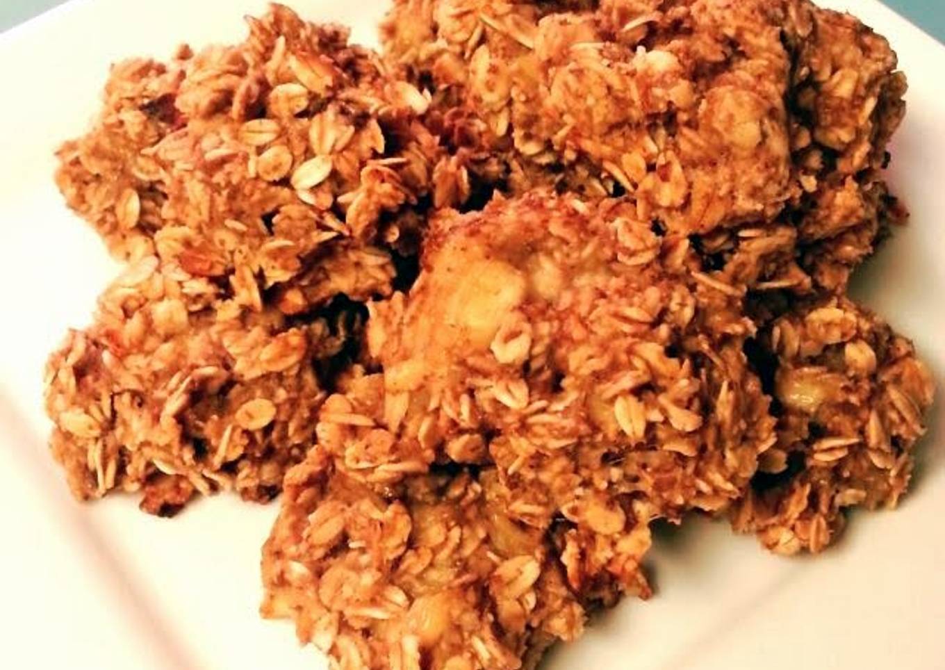 Flourless Oatmeal Banana Almond Butter Cookies