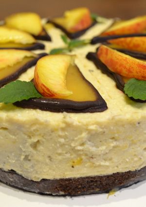 Fűszeres őszibarack torta recept fotója
