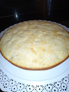 Una foto de Torta fácil de avena y frutas