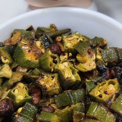 A picture of Simple bendi fry.