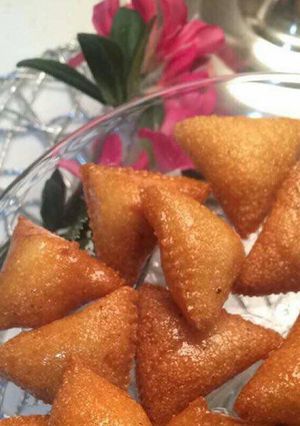 صورة لوصفة مثلثات السميد