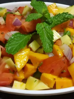 A picture of Mango salsa.