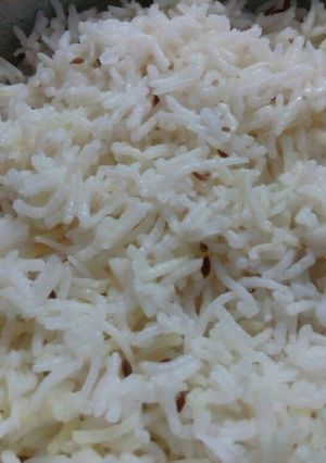 A picture of Jeera rice.