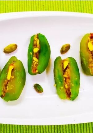 A picture of Parwal Mithai.