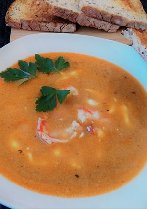 Foto principal de Sopa o bisque de gambas