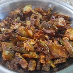 A picture of Stir fry spiny gourd.