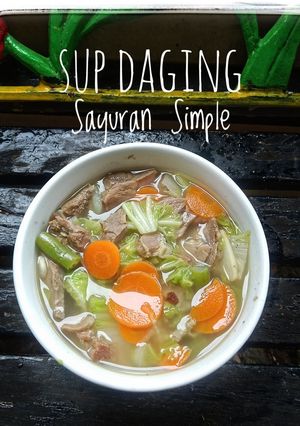 Foto resep Sup Daging Sayuran Simple