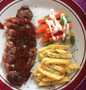 Langkah Gampang Membikin Resep Sirloin steak with bbq sauce yang Bisa Manjain Lidah Anti Ribet, Lezat Sekali