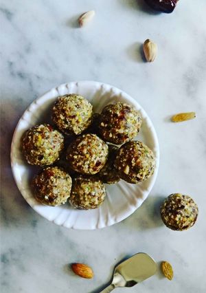 A picture of Dry Fruits Ladoos Recipe.
