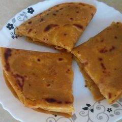 A picture of Pumpkin Parathas# Author Challenge#.