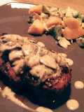 Roasted Chicken Breast with Mushroom Wine Reduction Sauce