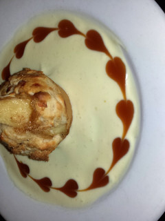 A picture of Apple Biscuits With Fireball Vanilla Cream Sauce.