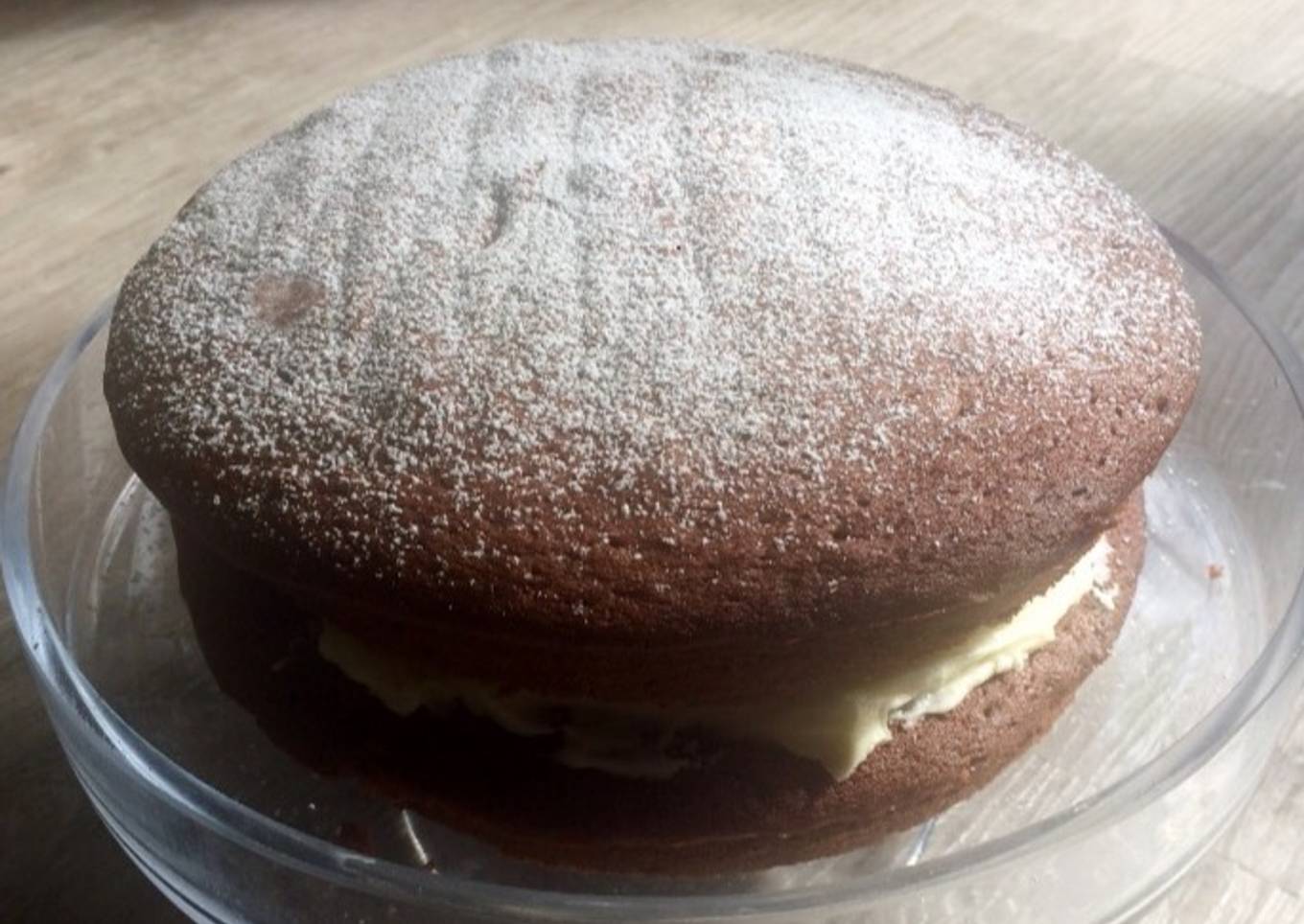 Chocolate Victoria sponge cake