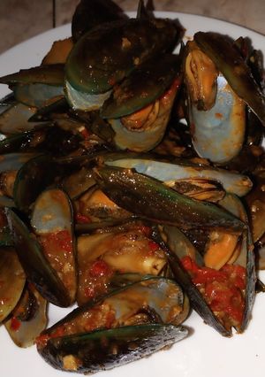 Foto resep Kerang hijau Cabe Merah