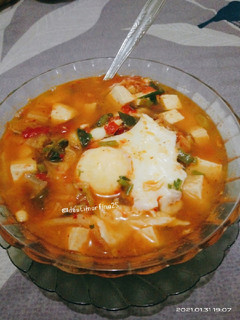 Foto resep Sundubu jjigae (sup tahu Korea)
