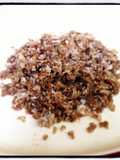 Aval (sweet beaten rice flakes) , a complete breakfast!
