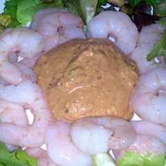 A picture of Sig's Prawns with Pistachio, Chilli and Garlic Sauce.