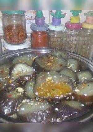 Una foto de Berenjenas al Escabeche