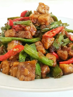 Foto resep Tumis Tempe dan Kacang Panjang