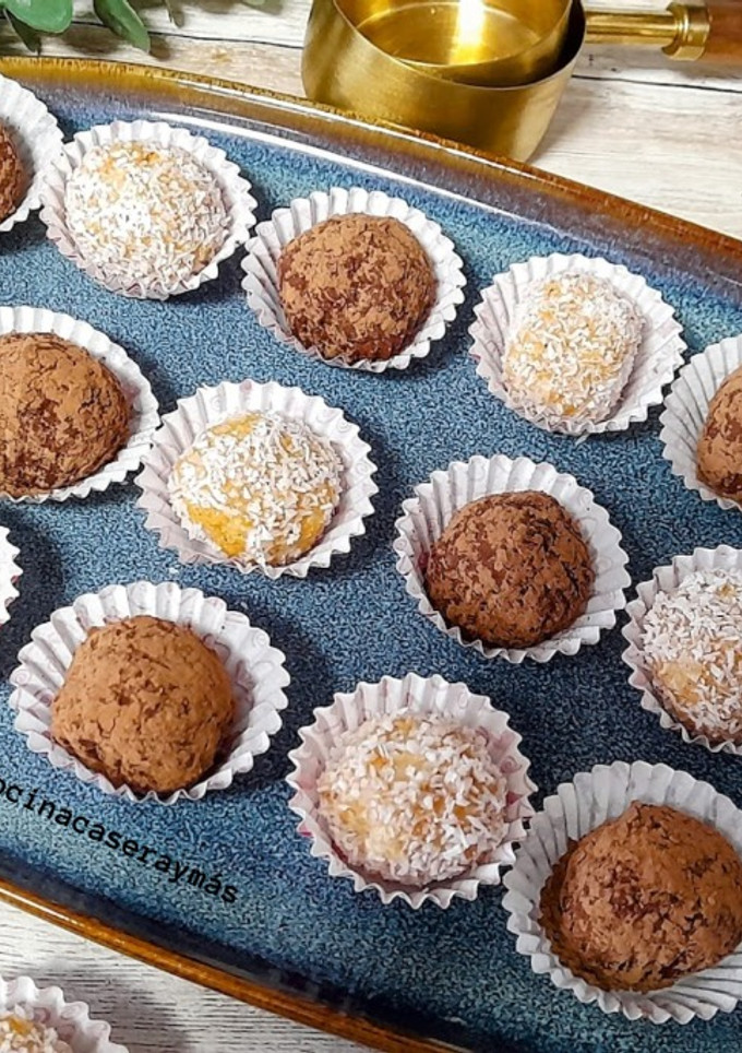 Una foto de Bombones de zanahoria y cacao