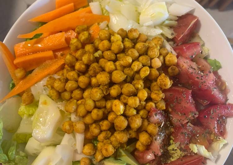 Ensalada de garbanzos con curry