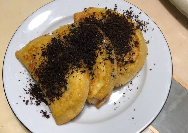 Cara Gampang Membuat French Toast Nutella Cheese Bomb, Lezat