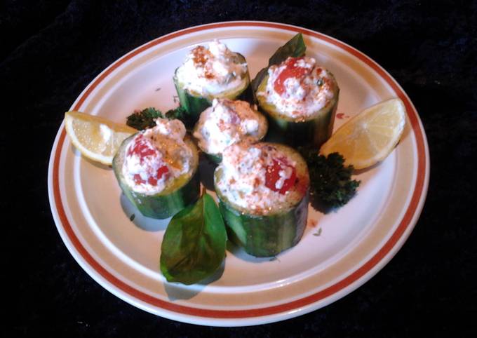 Amy's cucumber cups .