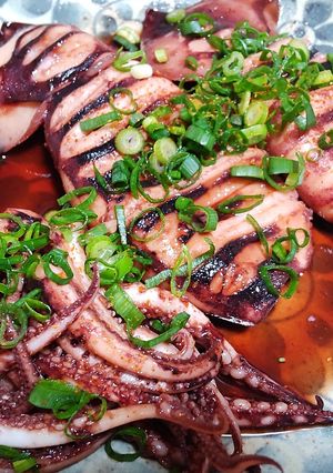 Ikayaki (Grilled Squid) Recipe By 坂井鮮魚