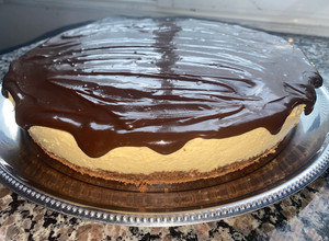 Una foto de Cheesecake de Dulce de Leche sin horno