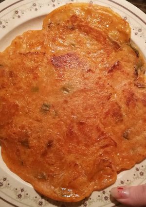 A picture of Kimchi Pancakes.