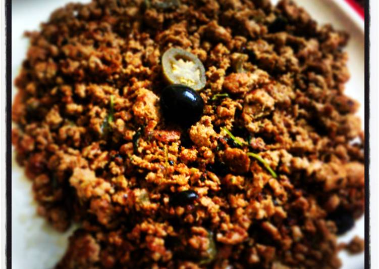 Minty Spicy Kheema (ground beef )