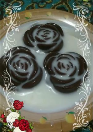 Foto resep Puding coklat fla susu (nutrijel)