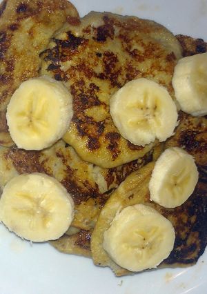 A picture of 2 ingredient pancakes!.