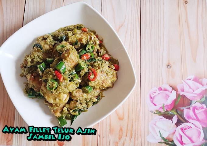 Ayam Fillet Telur Asin Sambel Ijo