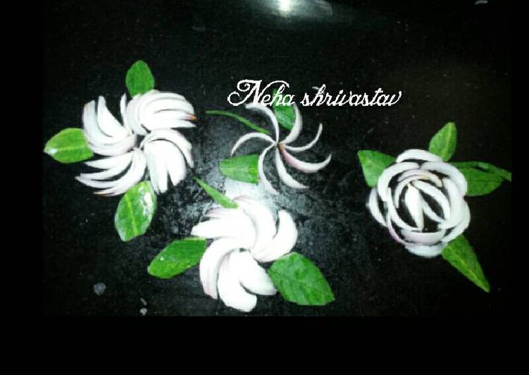 Steps to Prepare Tasty Onion flower salad