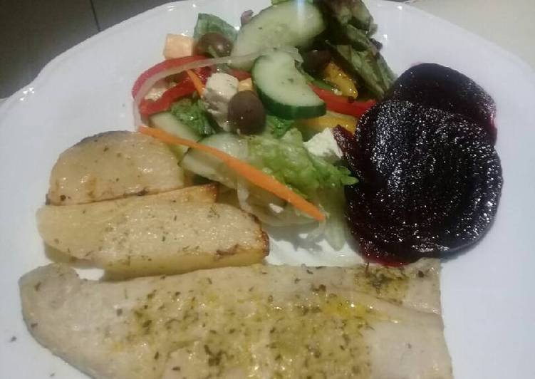 Recipe of Homemade Baked hake fillet