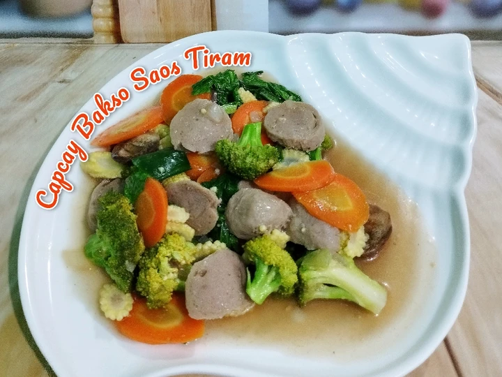 Cara Gampang Membuat Resep Capcay Bakso Saos Tiram 👩🏻‍🍳 yang Sempurna Anti Ribet, Menggugah Selera