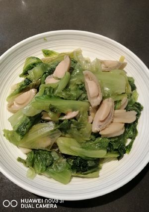 A picture of Chinese Lettuce w/ Scallops.