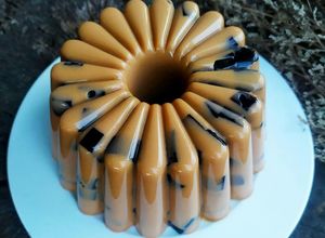 Foto resep Puding kopi gula merah cingcau