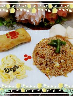 Foto resep Nasi goreng bumbu rendang