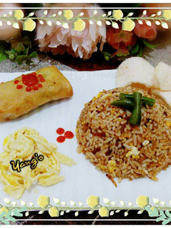 Foto resep Nasi goreng bumbu rendang