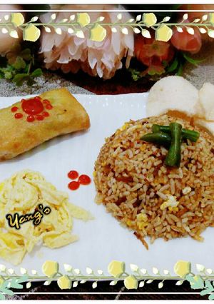 Foto resep Nasi goreng bumbu rendang