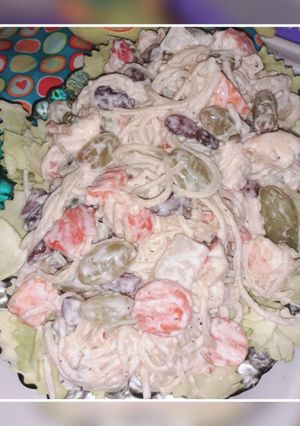 A picture of Fruit Cream Bean Salad.
