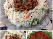 A picture of rajma with rice