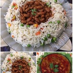 A picture of Rajma rice.