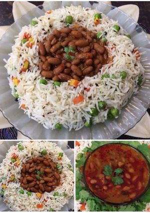 A picture of Rajma rice.