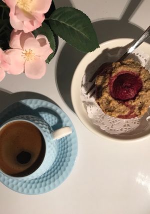 صورة لوصفة كب كيك الشوفان
