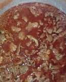 Bistec de cerdo en guajillo