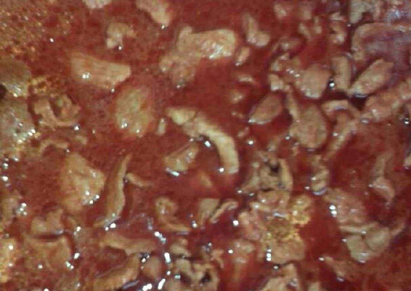 Bistec de cerdo en guajillo